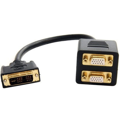 StarTech.com 1 ft DVI-I Analog to 2x VGA Video Splitter Cable - M/F DVISPL1VV