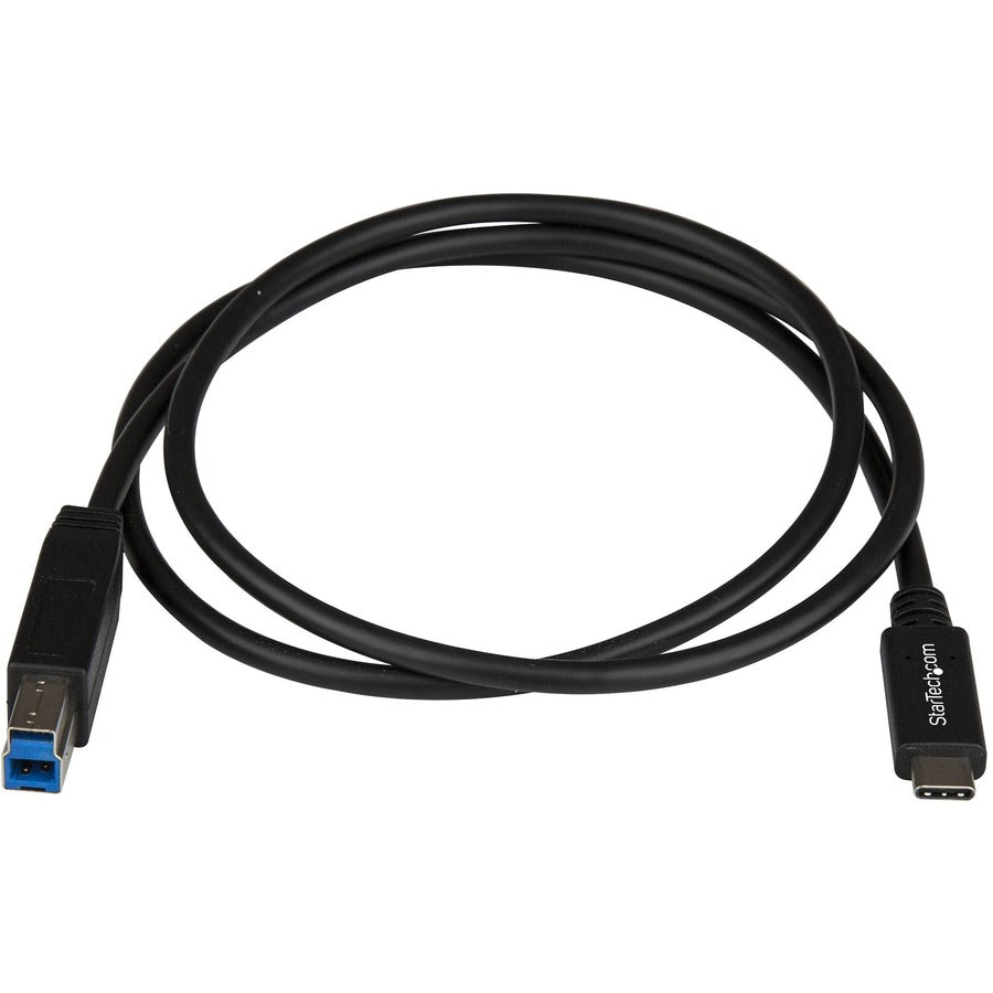 StarTech.com 1m 3 ft USB C to USB B Printer Cable M/M - USB 3.1 (10Gbps) - USB B Cable - USB C to USB B Cable - USB Type C to Type B Cable USB31CB1M