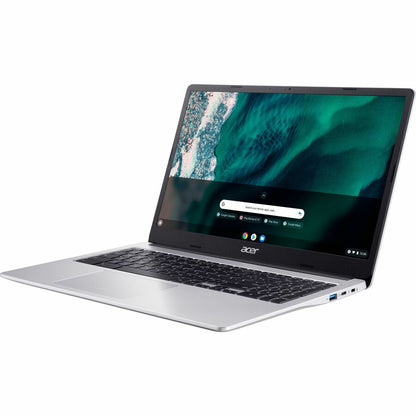 Acer Chromebook 315 CB315-4HT CB315-4HT-C72W 15.6" Touchscreen Chromebook - Full HD - Intel Celeron N5100 - 4 GB - 32 GB Flash Memory - English (US) Keyboard - Pure Silver NX.AZ1AA.002