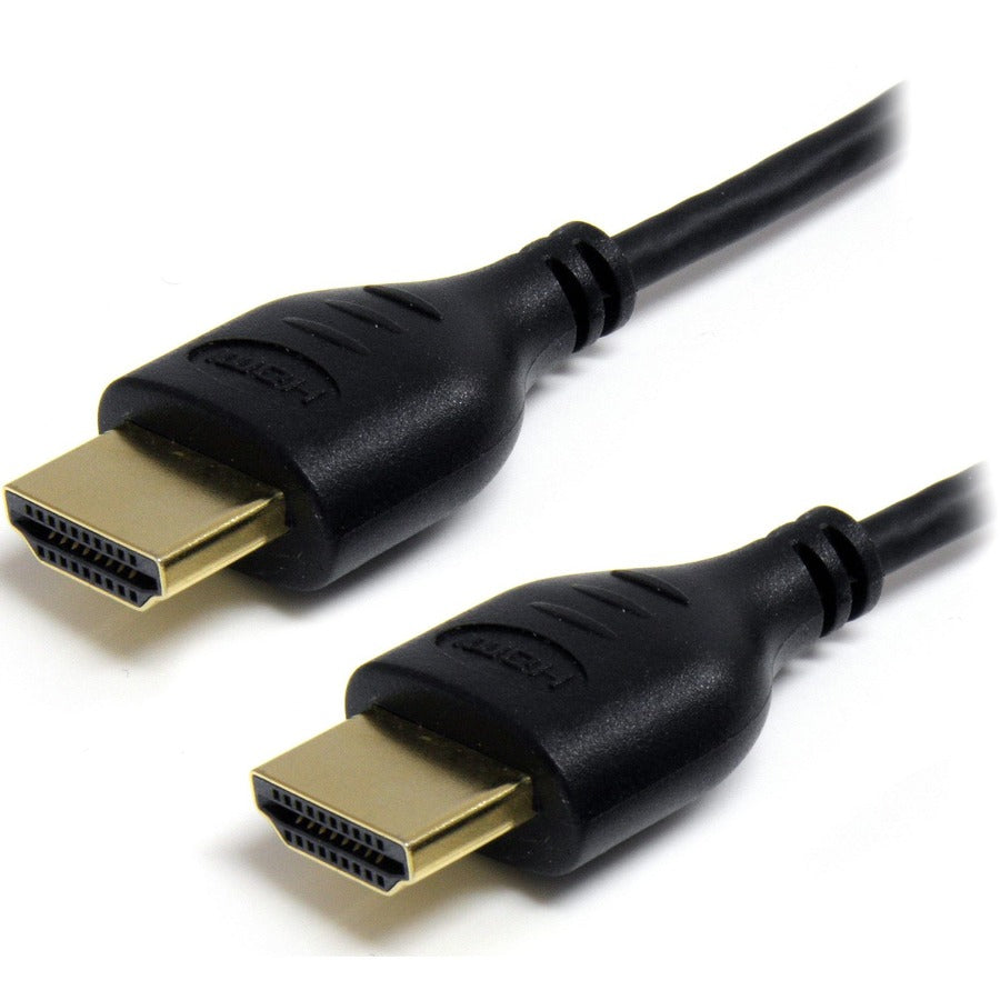 StarTech.com 3ft Slim HDMI Cable, 4K High Speed HDMI Cable with Ethernet, 4K 30Hz UHD HDMI Cord 36AWG, 4K HDMI 1.4 Video/Display Cable HDMIMM3HSS