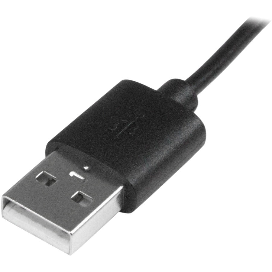 StarTech.com 1m 3 ft Micro-USB Cable with LED Charging Light - M/M - USB to Micro USB Cable USBAUBL1M