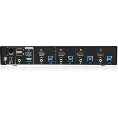 IOGEAR 4-Port 4K KVMP Switch with HDMI Connection, USB 3.0 Hub, and Audio (TAA) GCS1934H