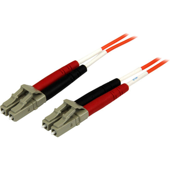 StarTech.com 2m Fiber Optic Cable - Multimode Duplex 50/125 - OFNP Plenum - LC/LC - OM2 - LC to LC Fiber Patch Cable 50FIBPLCLC2