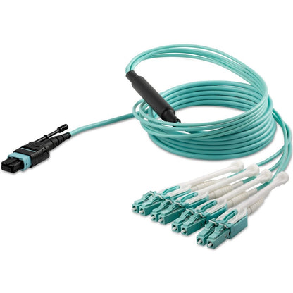 StarTech.com 2m (6ft) MTP(F)/PC to 4x LC/PC Duplex Breakout OM3 Multimode Fiber Optic Cable, 40G, Low Insertion Loss, Fiber Jumper Cord MPO8LCPL2M