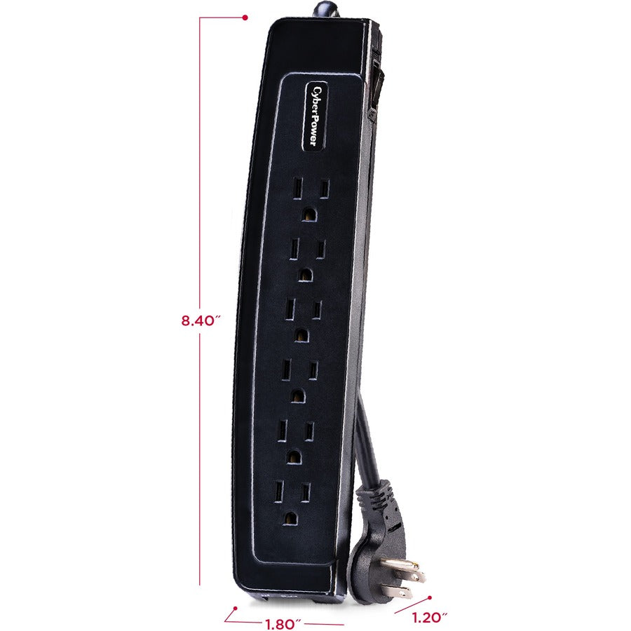 CyberPower Home Office 6050S 6-Outlets Surge Suppressor 6050S