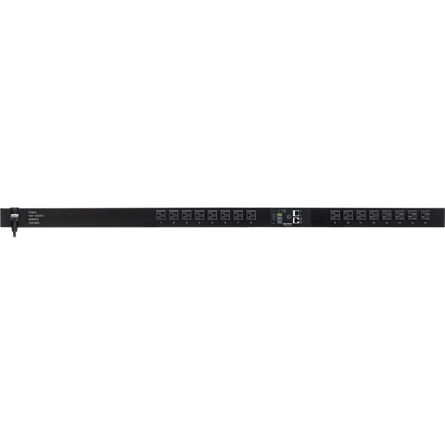 CyberPower Monitored PDU RM 0U PDU15SWV16FNET 15A 120V 16-Outlets PDU15MV16FNET