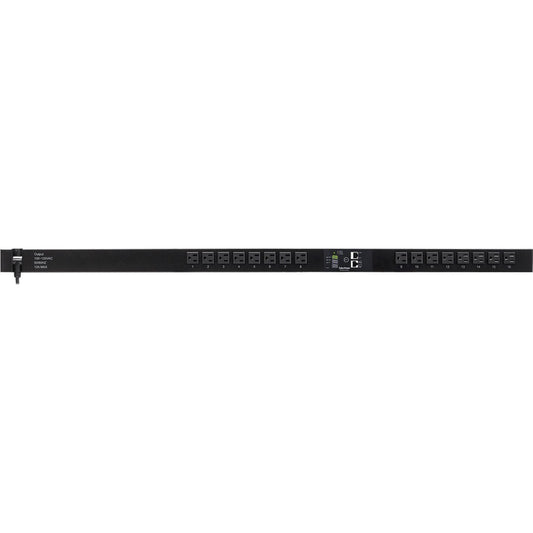 CyberPower Monitored PDU RM 0U PDU15SWV16FNET 15A 120V 16-Outlets PDU15MV16FNET