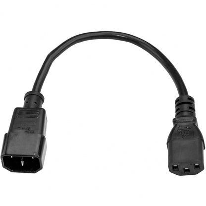 StarTech.com 2ft (0.6m) Power Extension Cord, C14 to C13, 10A 125V, 18AWG, Computer Power Cord Extension, Power Supply Extension Cable PXT1002