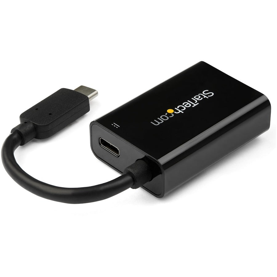 StarTech.com USB C to VGA Adapter with 60W Power Delivery Pass-Through - 1080p USB Type-C to VGA Video Converter w/ Charging - Black CDP2VGAUCP