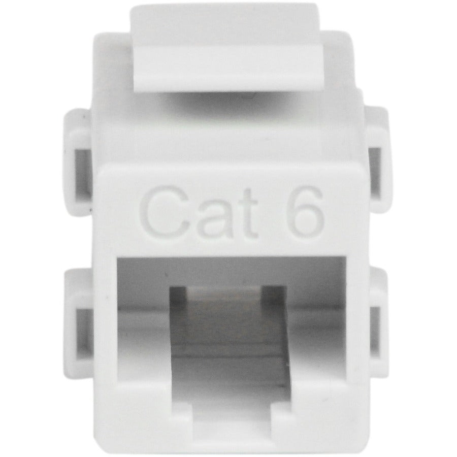 StarTech.com White Cat 6 RJ45 Keystone Jack Network Coupler - F/F C6KEYCOUPLWH