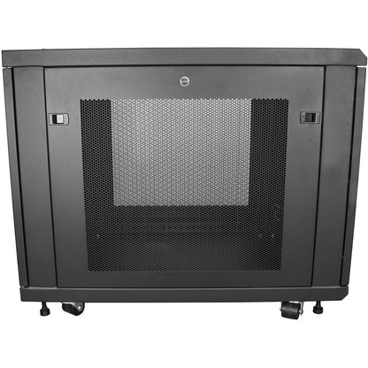 StarTech.com 4-Post 12U Server Rack Cabinet, 19" Data Rack Cabinet for Computer / IT Equipment, Home Network Rack, Half Height Server Rack RK1233BKM