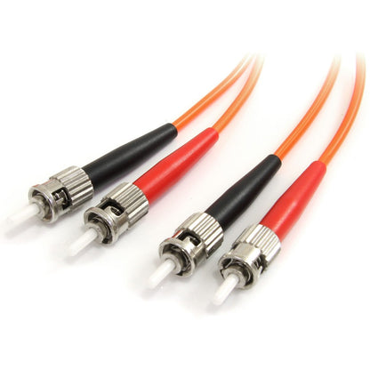 StarTech.com 2m Fiber Optic Cable - Multimode Duplex 62.5/125 - LSZH - ST/ST - OM1 - ST to ST Fiber Patch Cable FIBSTST2