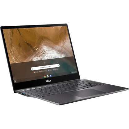 Acer CP713-2W CP713-2W-568T 13.5" Touchscreen Convertible 2 in 1 Chromebook - 2K - Intel Core i5 10th Gen i5-10210U - 16 GB - 256 GB SSD - English (US) Keyboard - Steel Gray NX.HQBAA.002