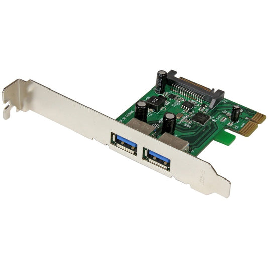 StarTech.com 2 Port PCI Express (PCIe) SuperSpeed USB 3.0 Card Adapter with UASP - SATA Power - 5Gbps PEXUSB3S24