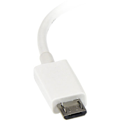 StarTech.com 5in White Micro USB to USB OTG Host Adapter M/F UUSBOTGW