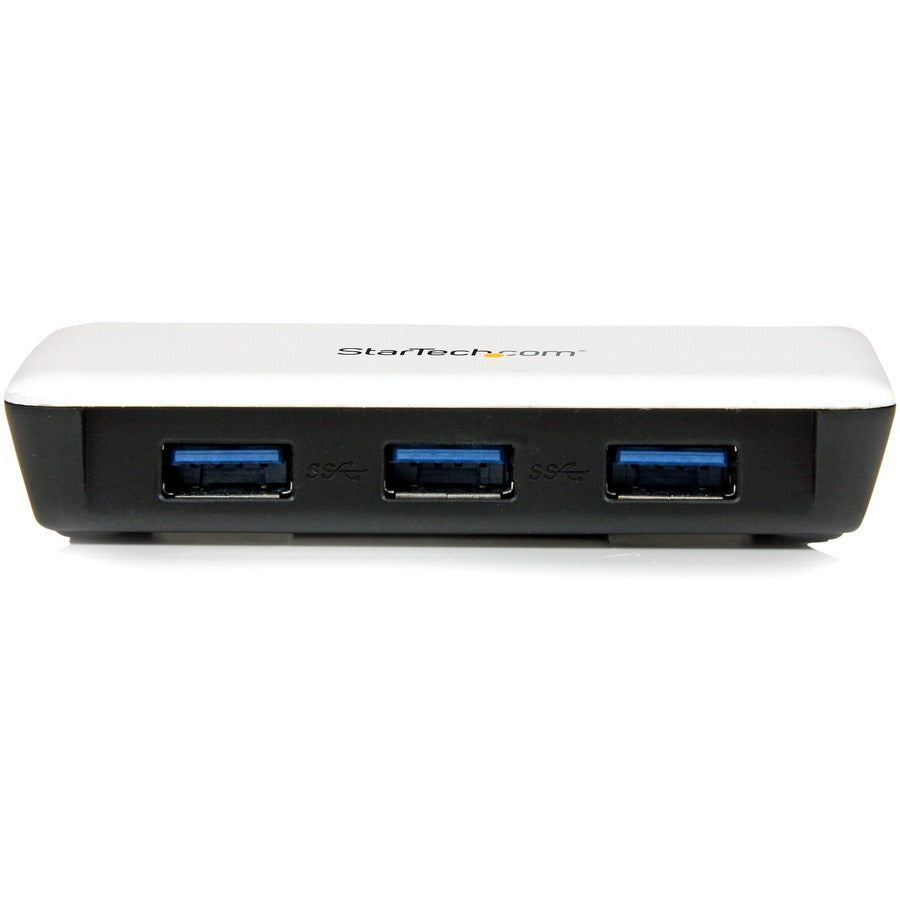 StarTech.com USB 3.0 to Gigabit Ethernet NIC Network Adapter with 3 Port Hub - White ST3300U3S