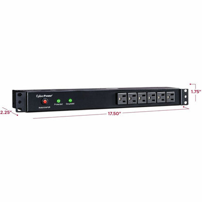 CyberPower Rackbar Surge Suppressor RM 1U RKBS15S6F12R 15A 18-Outlet RKBS15S6F12R