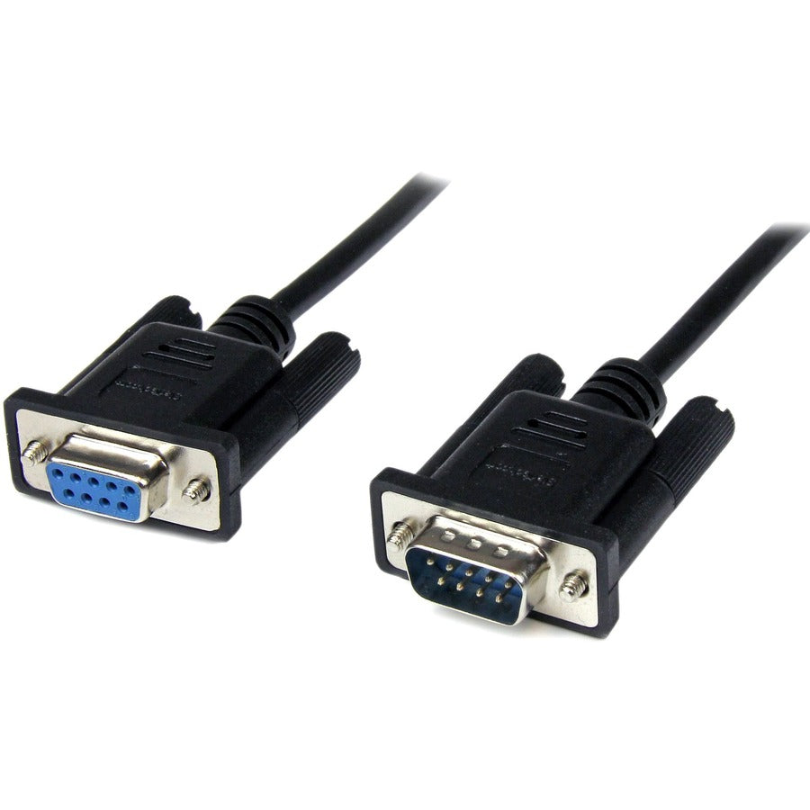 StarTech.com 2m Black DB9 RS232 Serial Null Modem Cable F/M SCNM9FM2MBK