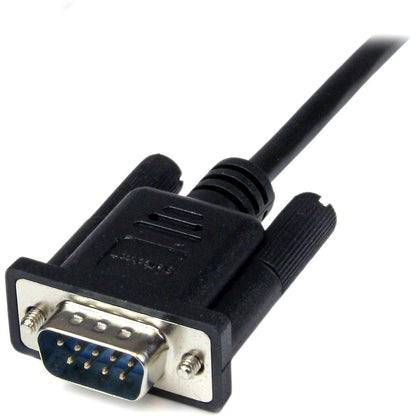 StarTech.com 2m Black DB9 RS232 Serial Null Modem Cable F/M SCNM9FM2MBK