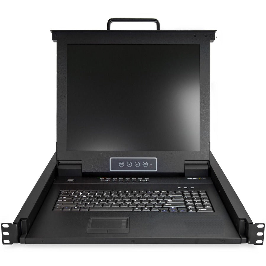 StarTech.com 16 Port Rackmount KVM Console w/ Cables - Integrated KVM Switch w/ 17" LCD - 1U LCD KVM Drawer 50000 MTBF - USB + VGA Support RKCONS1716K