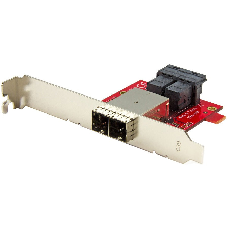 StarTech.com Mini-SAS Adapter - Dual SFF-8643 to SFF-8644 - with Full and Low-Profile Brackets - 12Gbps SFF86448PLT2