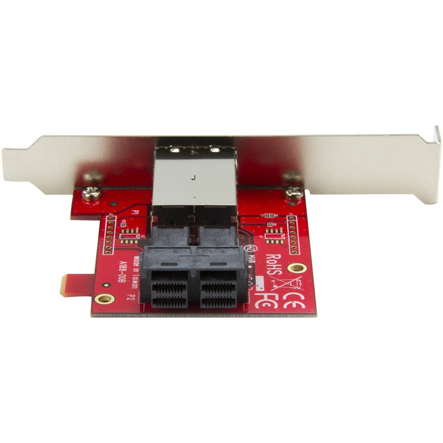 StarTech.com Mini-SAS Adapter - Dual SFF-8643 to SFF-8644 - with Full and Low-Profile Brackets - 12Gbps SFF86448PLT2