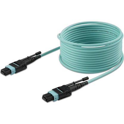 StarTech.com 3m (10ft) MTP(F)/PC OM3 Multimode Fiber Optic Cable, OFNP Plenum, 50/125&micro;m, 40G, Low Insertion Loss, MPO Fiber Jumper Cord MPO12PL3M