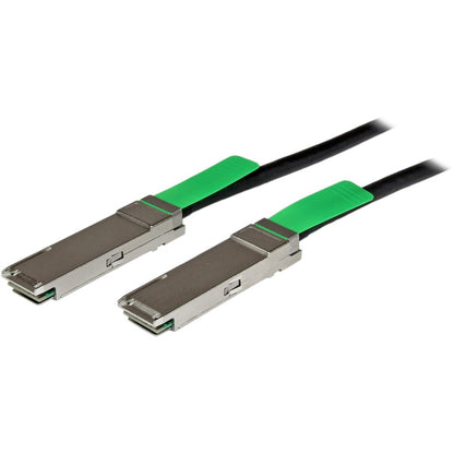 StarTech.com MSA Uncoded Compatible 2m 40G QSFP+ to QSFP+ Direct Attach Cable - 40 GbE QSFP+ Copper DAC 40 Gbps Low Power Passive Twinax QSFPMM2M