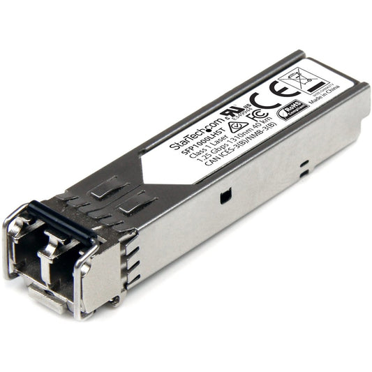 StarTech.com MSA Uncoded SFP Module - 1000BASE-LH - 1GE Gigabit Ethernet SFP 1GbE Single Mode Fiber (SMF) Optic Transceiver - 40km DDM SFP1000LHST