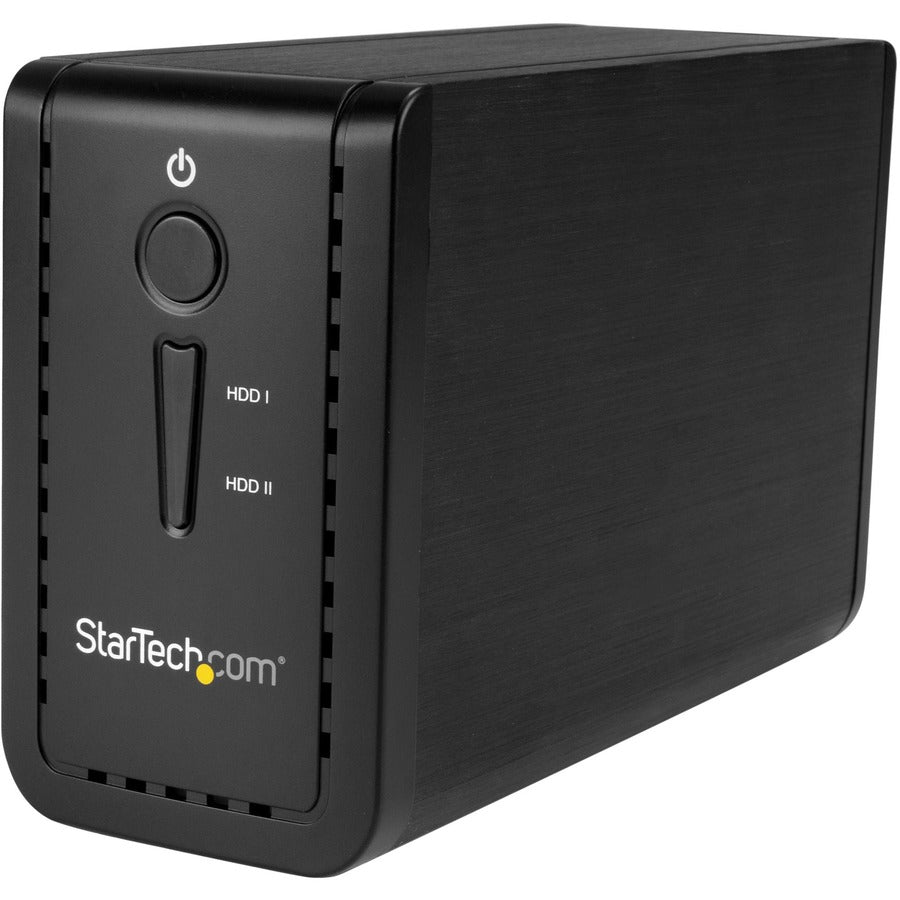 StarTech.com 2-Bay 3.5" HDD Enclosure with RAID - USB 3.1 - SATA (6Gbps) - Dual 3.5" HDD/SSD/SSHD External Drive Enclosure - USB-C and USB-A S352BU313R