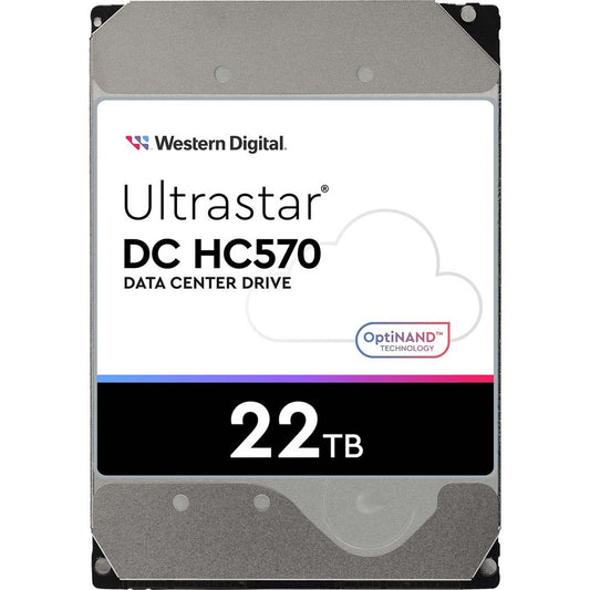 WD Ultrastar DC HC570 WUH722222AL5201 22 TB Hard Drive - 3.5" Internal - SAS (12Gb/s SAS) - Conventional Magnetic Recording (CMR) Method 0F48051