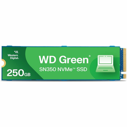 WD Green SN350 WDS250G2G0C 250 GB Solid State Drive - M.2 2280 Internal - PCI Express NVMe (PCI Express NVMe 3.0 x4) WDS250G2G0C