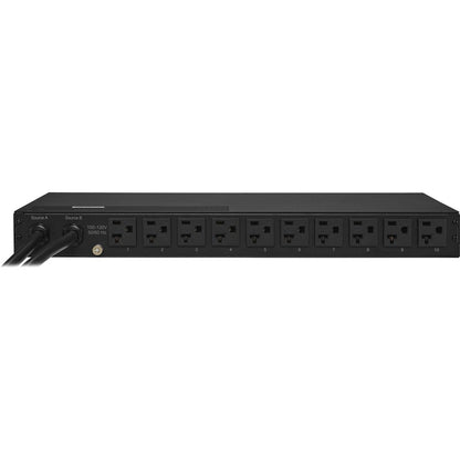 CyberPower PDU20M10AT Metered ATS PDU 120V 20A 1U 10-Outlets (2) 5-20P PDU20M10AT