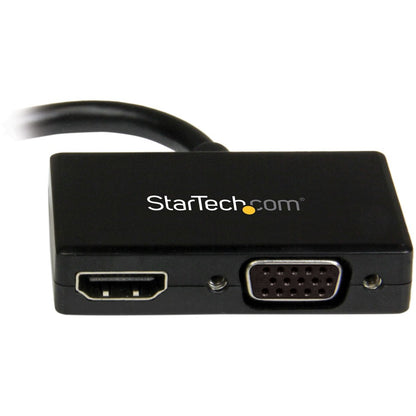 StarTech.com Travel A/V Adapter: 2-in-1 Mini DisplayPort to HDMI or VGA Converter MDP2HDVGA