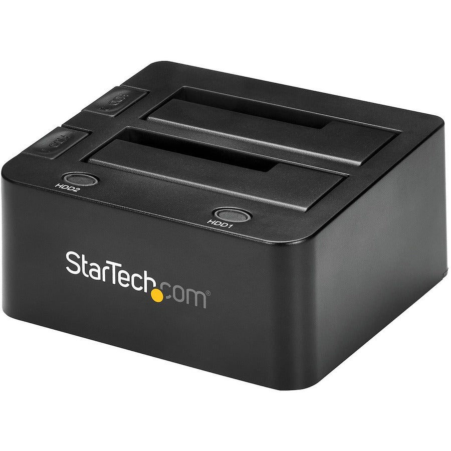 StarTech.com Dual-Bay USB 3.0 to SATA Hard Drive Docking Station, 2.5/3.5" SATA I/II/III, SSD/HDD Dock, USB Hard Drive Bay, Top-Loading SDOCK2U33