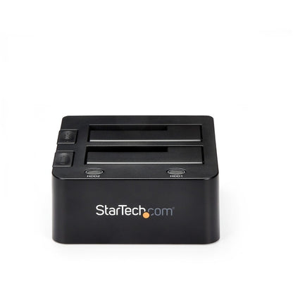 StarTech.com Dual-Bay USB 3.0 to SATA Hard Drive Docking Station, 2.5/3.5" SATA I/II/III, SSD/HDD Dock, USB Hard Drive Bay, Top-Loading SDOCK2U33