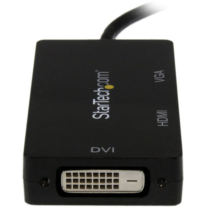 StarTech.com Mini DisplayPort Adapter - 3-in-1 - 1080p - Monitor Adapter - Mini DP to HDMI / VGA / DVI Adapter Hub MDP2VGDVHD