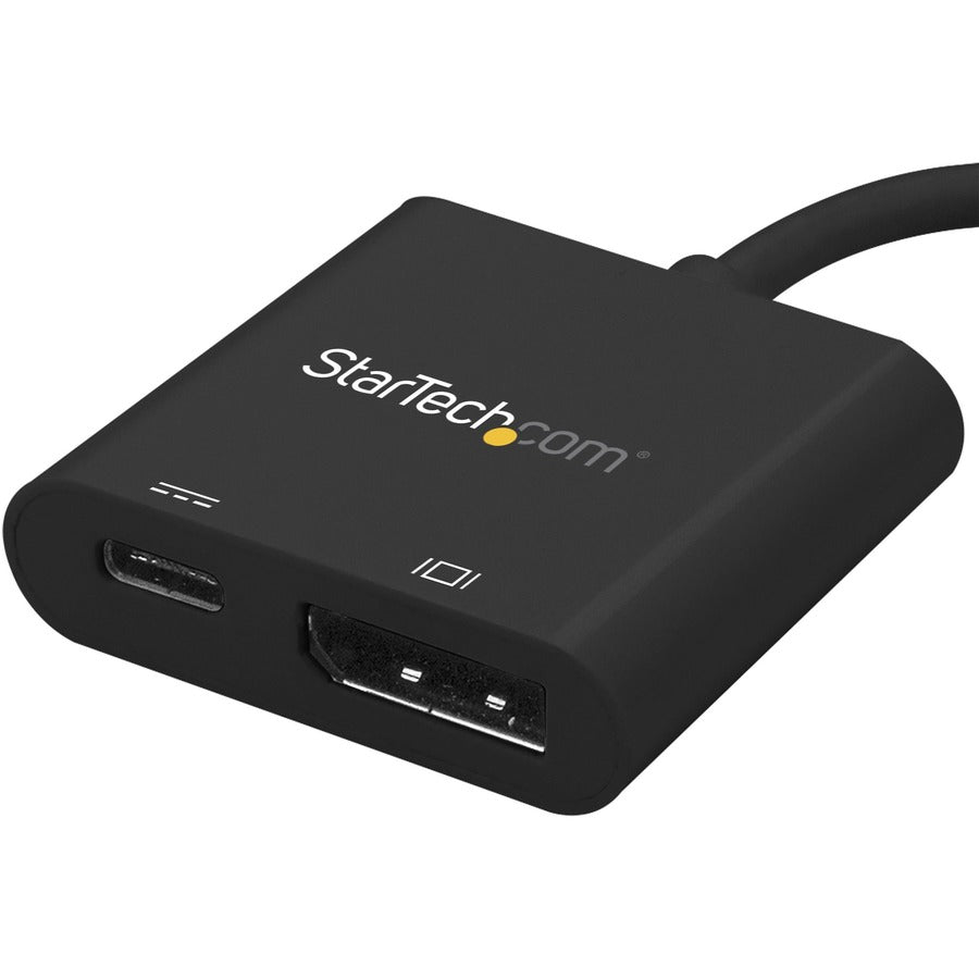 StarTech.com USB C to DisplayPort Adapter with 60W Power Delivery Pass-Through - 4K 60Hz USB Type-C to DP 1.2 Video Converter w/ Charging CDP2DPUCP