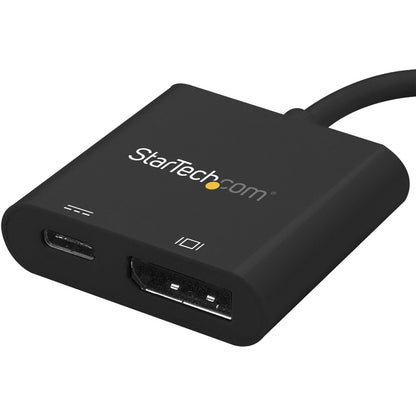 StarTech.com USB C to DisplayPort Adapter with 60W Power Delivery Pass-Through - 4K 60Hz USB Type-C to DP 1.2 Video Converter w/ Charging CDP2DPUCP