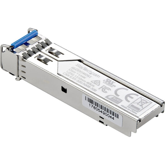 StarTech.com MSA Uncoded SFP Module - 1000BASE-EX - 1GE Gigabit Ethernet SFP 1GbE Single Mode Fiber (SMF) Optic Transceiver - 40km DDM SFP1000EXST