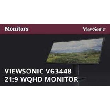 ViewSonic Graphic VG3448 34" Class UWQHD LED Monitor - 21:9 - Black VG3448