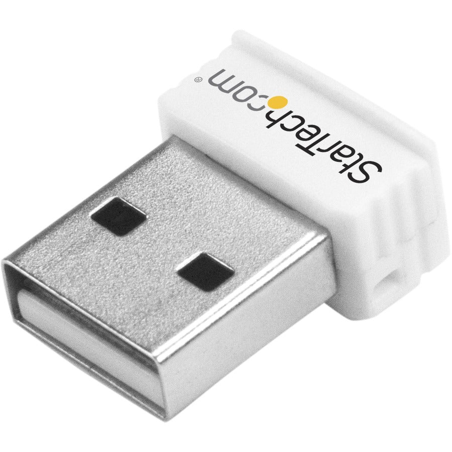 StarTech.com USB 150Mbps Mini Wireless N Network Adapter - 802.11n/g 1T1R USB WiFi Adapter - White USB150WN1X1W