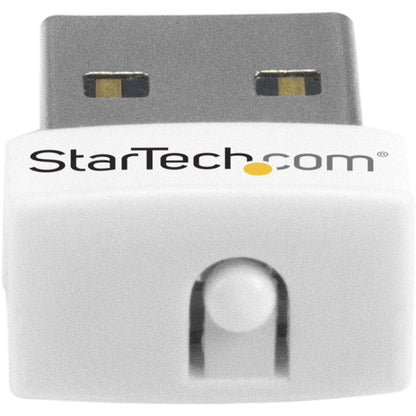 StarTech.com USB 150Mbps Mini Wireless N Network Adapter - 802.11n/g 1T1R USB WiFi Adapter - White USB150WN1X1W