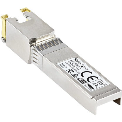 StarTech.com MSA Uncoded SFP+ Module - 10GBASE-T - 10GE Gigabit Ethernet SFP+ SFP to RJ45 Cat6/Cat5e Transceiver Module - 30m SFP10GBTST