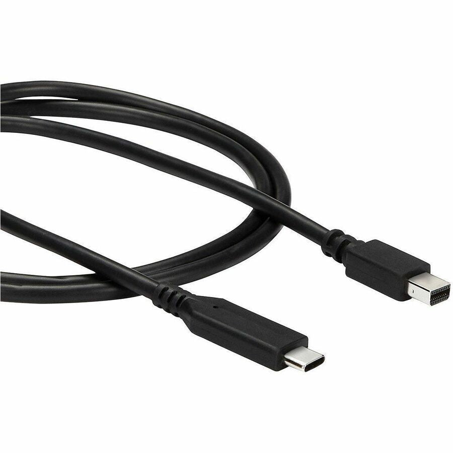 StarTech.com 1 m / 3.3 ft. USB-C to Mini DisplayPort Cable - 4K 60Hz - Black - USB 3.1 Type-C to Mini DP Adapter Cable - mDP Cable CDP2MDPMM1MB