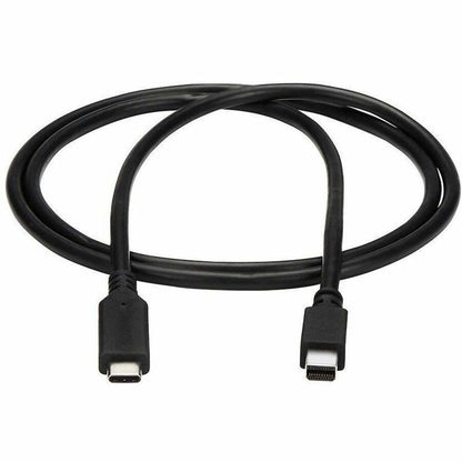 StarTech.com 1 m / 3.3 ft. USB-C to Mini DisplayPort Cable - 4K 60Hz - Black - USB 3.1 Type-C to Mini DP Adapter Cable - mDP Cable CDP2MDPMM1MB