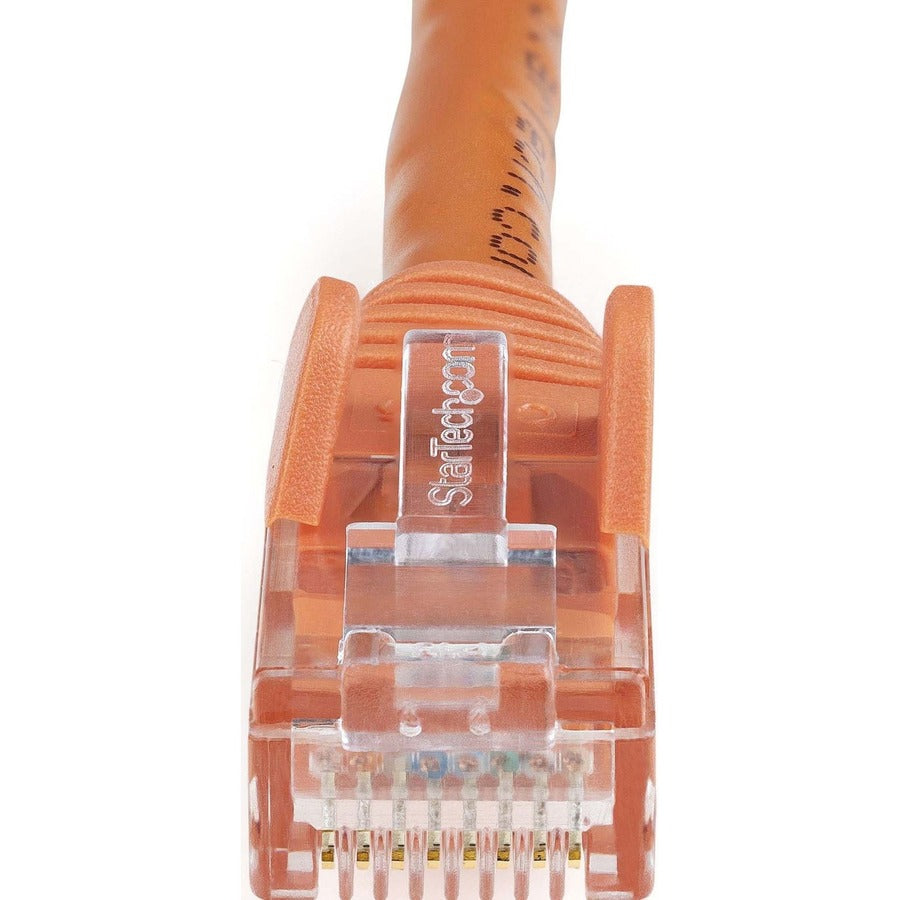 StarTech.com 6in CAT6 Ethernet Cable - Orange Snagless Gigabit - 100W PoE UTP 650MHz Category 6 Patch Cord UL Certified Wiring/TIA N6PATCH6INOR