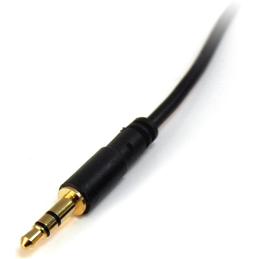 StarTech.com 3 ft Slim 3.5mm Stereo Audio Cable - M/M MU3MMS