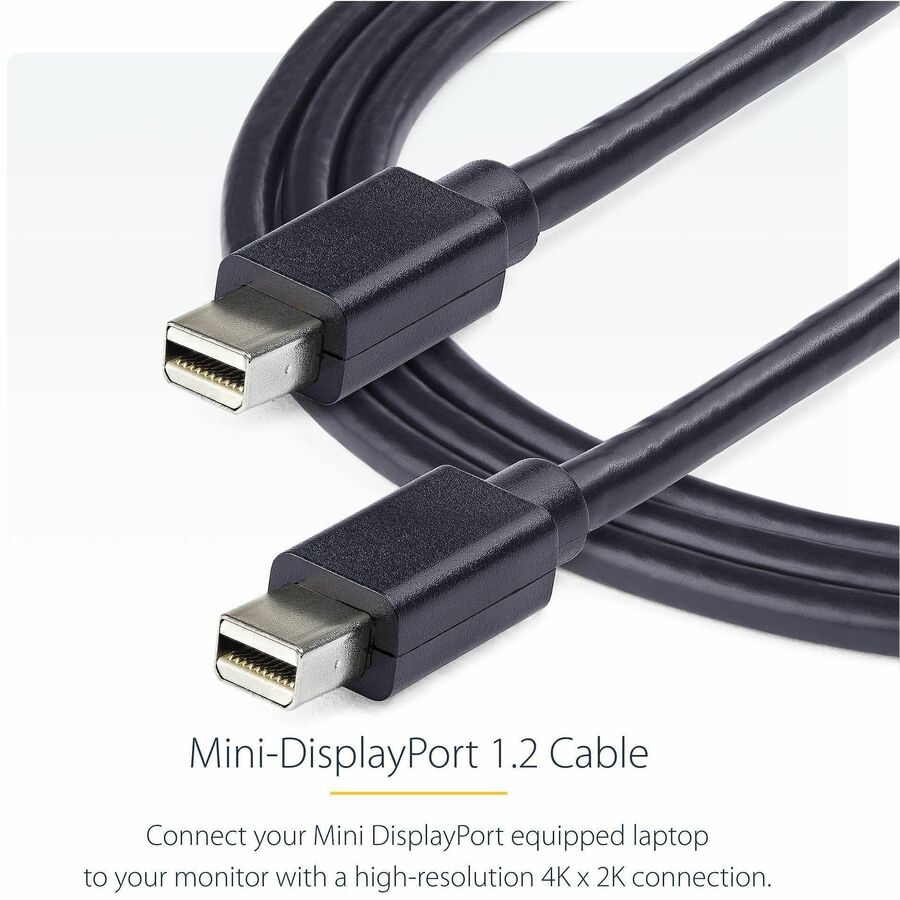 StarTech.com 3 ft Mini DisplayPort 1.2 Cable M/M - Mini DisplayPort 4k MDISPLPORT3