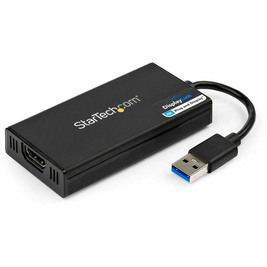 StarTech.com USB 3.0 to HDMI Adapter, 4K 30Hz UHD, USB to HDMI Display Adapter, External Video/Graphics Card for Mac & Windows USB32HD4K